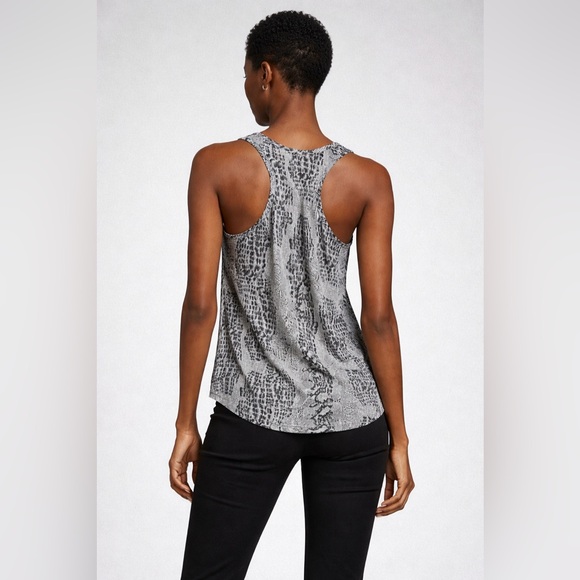 Joie 100% Silk Gray Snake Print Tank Top - Picture 2 of 4